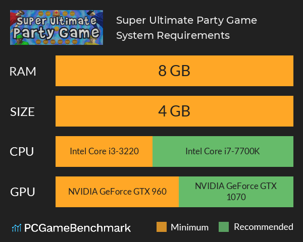 Super Ultimate Party Game System Requirements PC Graph - Can I Run Super Ultimate Party Game Super Ultimate Party Game System Requirements PC Graph - Can I Run Super Ultimate Party Game