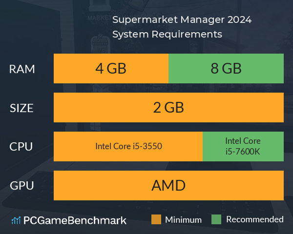 Supermarket Manager 2024 System Requirements PC Graph - Can I Run Supermarket Manager 2024 Supermarket Manager 2024 System Requirements PC Graph - Can I Run Supermarket Manager 2024