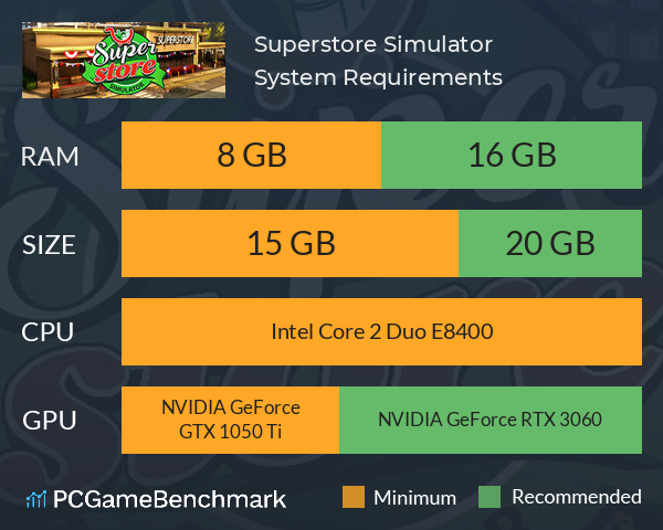 Superstore Simulator System Requirements PC Graph - Can I Run Superstore Simulator