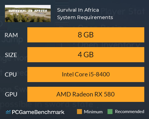 Survival In Africa System Requirements PC Graph - Can I Run Survival In Africa Survival In Africa System Requirements PC Graph - Can I Run Survival In Africa