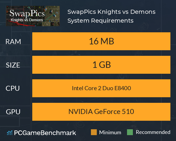SwapPics: Knights vs Demons System Requirements PC Graph - Can I Run SwapPics: Knights vs Demons SwapPics: Knights vs Demons System Requirements PC Graph - Can I Run SwapPics: Knights vs Demons
