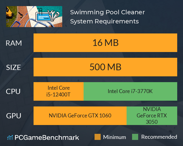 Swimming Pool Cleaner System Requirements PC Graph - Can I Run Swimming Pool Cleaner Swimming Pool Cleaner System Requirements PC Graph - Can I Run Swimming Pool Cleaner