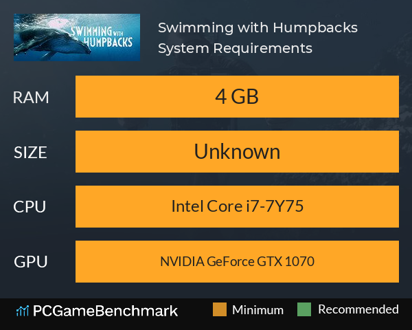 Swimming with Humpbacks System Requirements PC Graph - Can I Run Swimming with Humpbacks Swimming with Humpbacks System Requirements PC Graph - Can I Run Swimming with Humpbacks