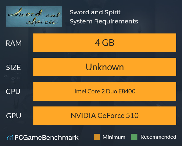 Sword and Spirit System Requirements PC Graph - Can I Run Sword and Spirit Sword and Spirit System Requirements PC Graph - Can I Run Sword and Spirit