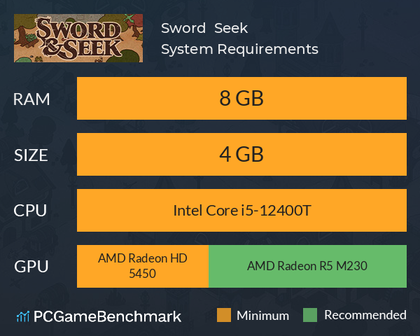 Sword & Seek System Requirements PC Graph - Can I Run Sword & Seek Sword & Seek System Requirements PC Graph - Can I Run Sword & Seek
