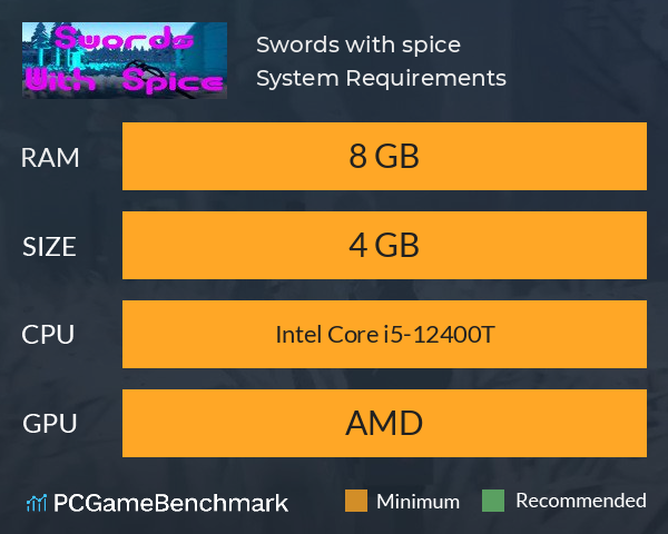 Swords with spice System Requirements PC Graph - Can I Run Swords with spice