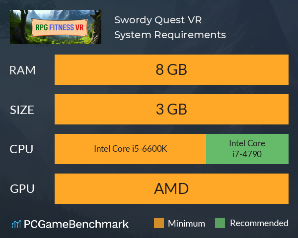 Swordy Quest VR System Requirements PC Graph - Can I Run Swordy Quest VR Swordy Quest VR System Requirements PC Graph - Can I Run Swordy Quest VR