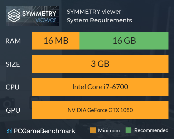 SYMMETRY viewer System Requirements PC Graph - Can I Run SYMMETRY viewer