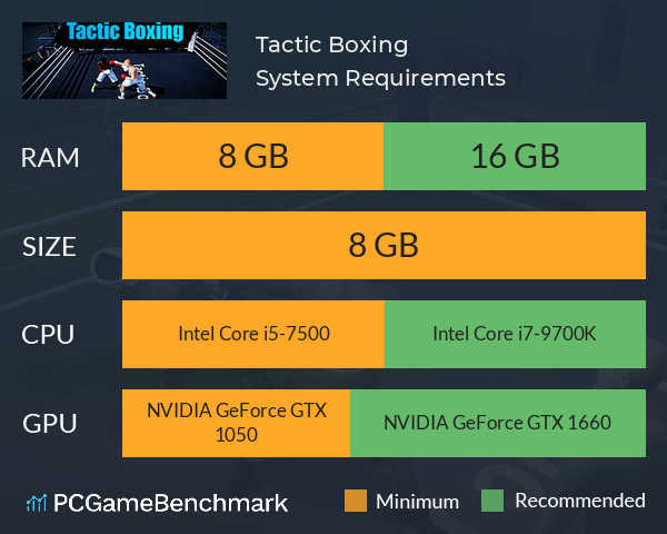 Tactic Boxing System Requirements PC Graph - Can I Run Tactic Boxing Tactic Boxing System Requirements PC Graph - Can I Run Tactic Boxing