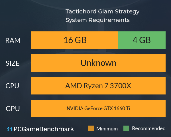Tactichord: Glam Strategy System Requirements PC Graph - Can I Run Tactichord: Glam Strategy Tactichord: Glam Strategy System Requirements PC Graph - Can I Run Tactichord: Glam Strategy
