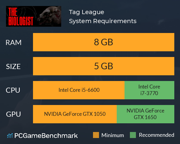 Tag League System Requirements PC Graph - Can I Run Tag League Tag League System Requirements PC Graph - Can I Run Tag League