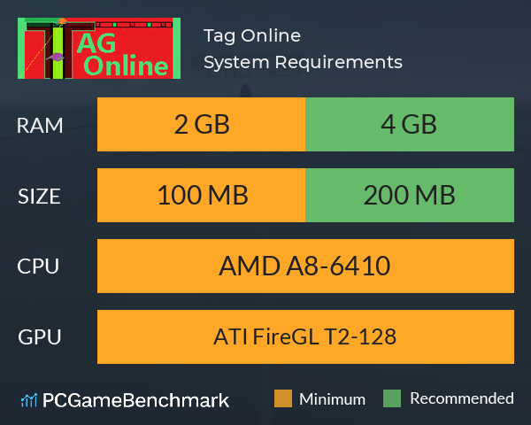 Tag Online System Requirements - Can I Run It? - PCGameBenchmark