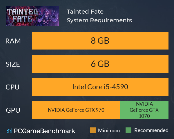 Tainted Fate System Requirements PC Graph - Can I Run Tainted Fate Tainted Fate System Requirements PC Graph - Can I Run Tainted Fate