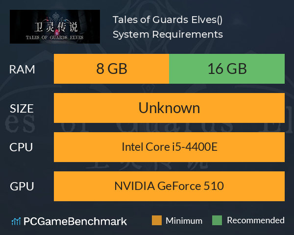 Tales of Guards Elves(卫灵传说) System Requirements PC Graph - Can I Run Tales of Guards Elves(卫灵传说)