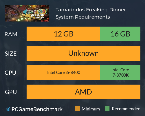 Tamarindos Freaking Dinner System Requirements PC Graph - Can I Run Tamarindos Freaking Dinner