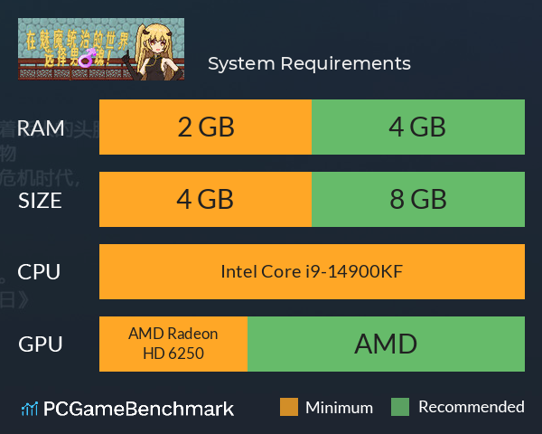 滩涂地—在魅魔统治的世界追求男♂魂! System Requirements PC Graph - Can I Run 滩涂地—在魅魔统治的世界追求男♂魂! 滩涂地—在魅魔统治的世界追求男♂魂! System Requirements PC Graph - Can I Run 滩涂地—在魅魔统治的世界追求男♂魂!
