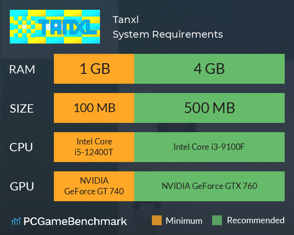 Tanxl System Requirements PC Graph - Can I Run Tanxl Tanxl System Requirements PC Graph - Can I Run Tanxl