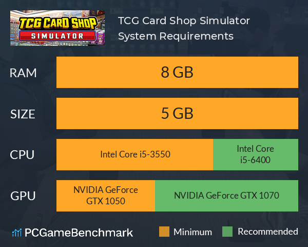 TCG Card Shop Simulator System Requirements PC Graph - Can I Run TCG Card Shop Simulator TCG Card Shop Simulator System Requirements PC Graph - Can I Run TCG Card Shop Simulator