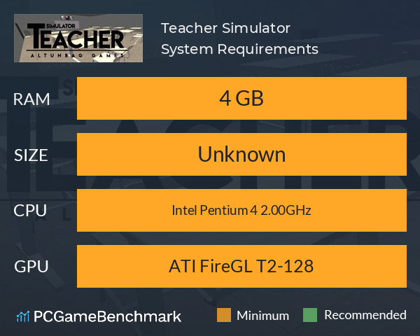 Teacher Simulator System Requirements PC Graph - Can I Run Teacher Simulator