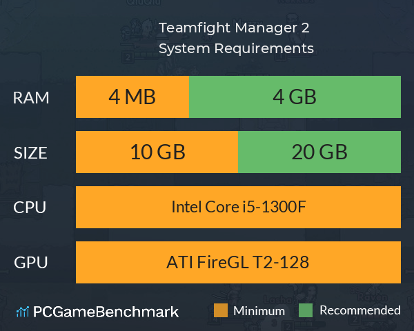 Teamfight Manager 2 System Requirements PC Graph - Can I Run Teamfight Manager 2 Teamfight Manager 2 System Requirements PC Graph - Can I Run Teamfight Manager 2
