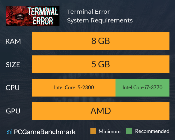 Terminal Error System Requirements PC Graph - Can I Run Terminal Error