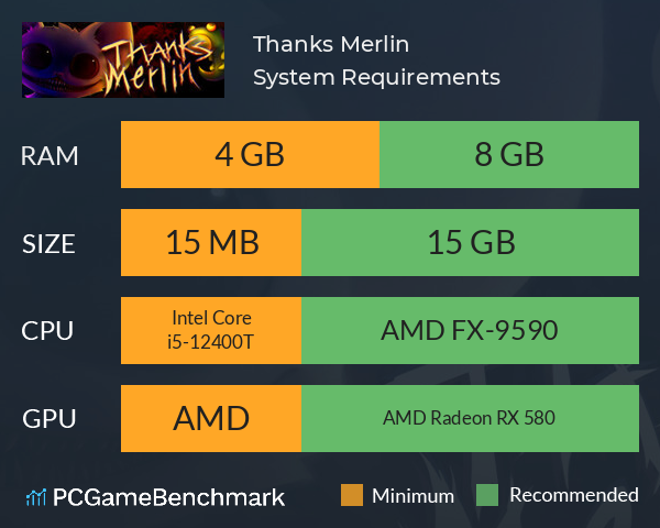 Thanks Merlin System Requirements PC Graph - Can I Run Thanks Merlin Thanks Merlin System Requirements PC Graph - Can I Run Thanks Merlin