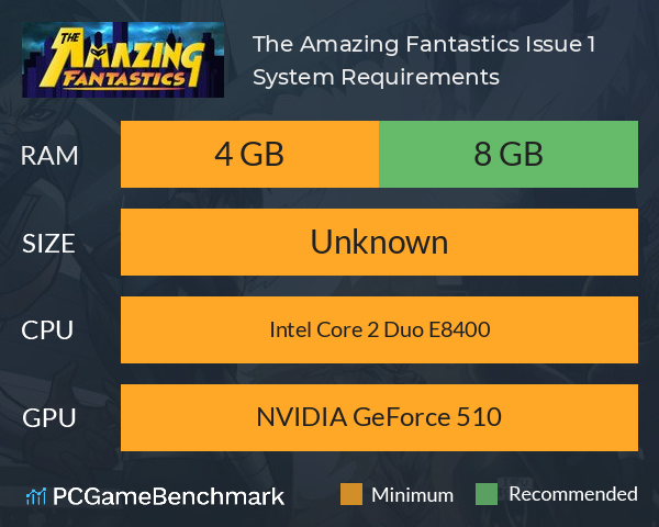 The Amazing Fantastics: Issue 1 System Requirements PC Graph - Can I Run The Amazing Fantastics: Issue 1