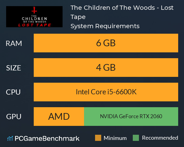 The Children of The Woods - Lost Tape System Requirements PC Graph - Can I Run The Children of The Woods - Lost Tape The Children of The Woods - Lost Tape System Requirements PC Graph - Can I Run The Children of The Woods - Lost Tape