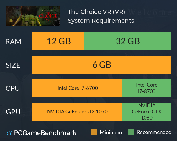 The Choice VR (선택VR) System Requirements PC Graph - Can I Run The Choice VR (선택VR) The Choice VR (선택VR) System Requirements PC Graph - Can I Run The Choice VR (선택VR)