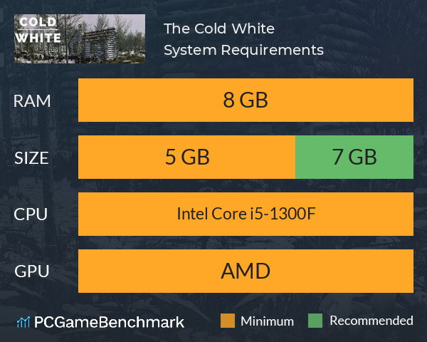 The Cold White System Requirements PC Graph - Can I Run The Cold White