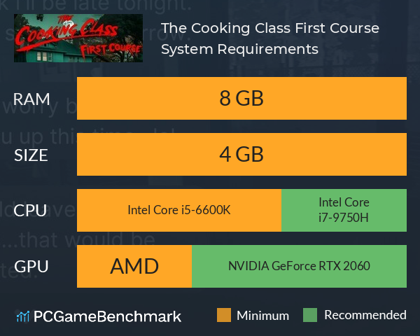 The Cooking Class First Course System Requirements PC Graph - Can I Run The Cooking Class First Course The Cooking Class First Course System Requirements PC Graph - Can I Run The Cooking Class First Course