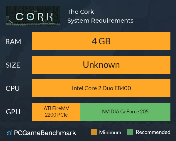 The Cork System Requirements PC Graph - Can I Run The Cork The Cork System Requirements PC Graph - Can I Run The Cork