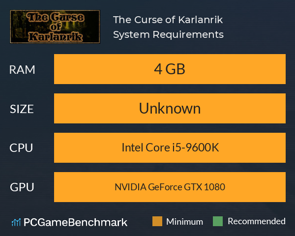 The Curse of Karlanrik System Requirements PC Graph - Can I Run The Curse of Karlanrik The Curse of Karlanrik System Requirements PC Graph - Can I Run The Curse of Karlanrik