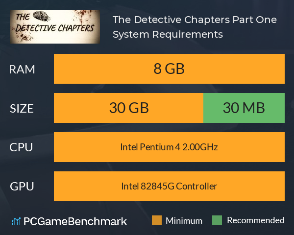 The Detective Chapters: Part One System Requirements PC Graph - Can I Run The Detective Chapters: Part One