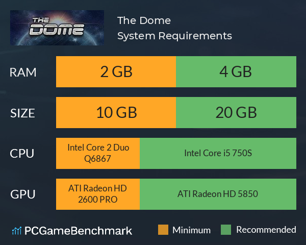 The Dome System Requirements PC Graph - Can I Run The Dome The Dome System Requirements PC Graph - Can I Run The Dome