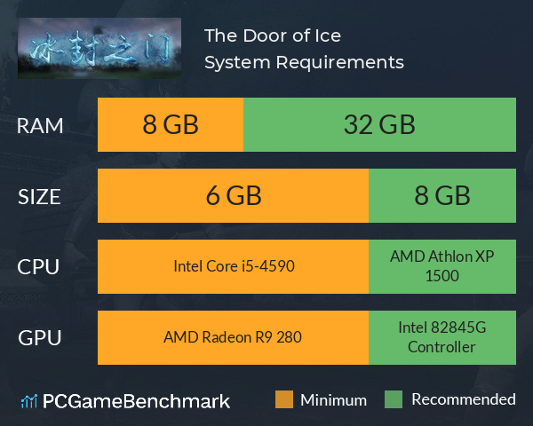 The Door of Ice 冰封之门 System Requirements PC Graph - Can I Run The Door of Ice 冰封之门 The Door of Ice 冰封之门 System Requirements PC Graph - Can I Run The Door of Ice 冰封之门