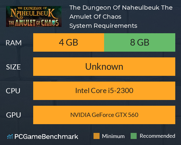 The Dungeon Of Naheulbeuk: The Amulet Of Chaos System Requirements PC Graph - Can I Run The Dungeon Of Naheulbeuk: The Amulet Of Chaos The Dungeon Of Naheulbeuk: The Amulet Of Chaos System Requirements PC Graph - Can I Run The Dungeon Of Naheulbeuk: The Amulet Of Chaos