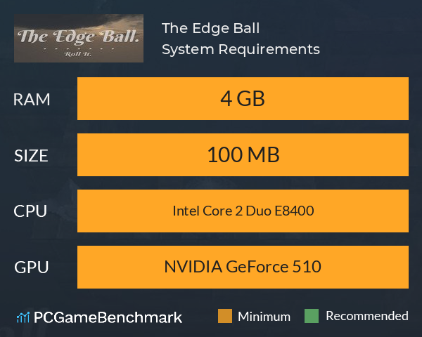 The Edge Ball System Requirements PC Graph - Can I Run The Edge Ball