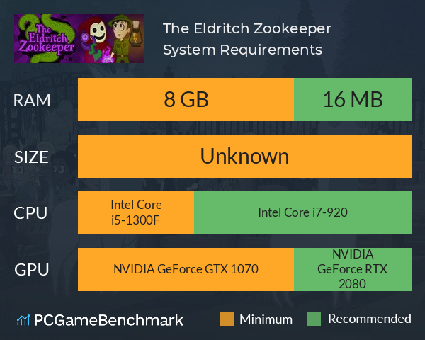 The Eldritch Zookeeper System Requirements PC Graph - Can I Run The Eldritch Zookeeper The Eldritch Zookeeper System Requirements PC Graph - Can I Run The Eldritch Zookeeper