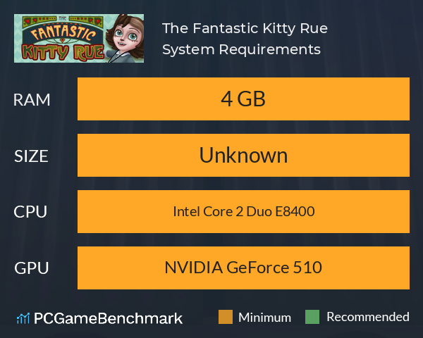 The Fantastic Kitty Rue System Requirements PC Graph - Can I Run The Fantastic Kitty Rue The Fantastic Kitty Rue System Requirements PC Graph - Can I Run The Fantastic Kitty Rue