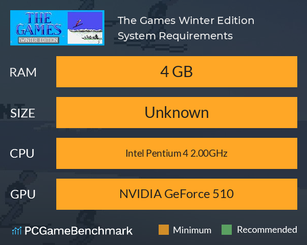 The Games: Winter Edition System Requirements PC Graph - Can I Run The Games: Winter Edition The Games: Winter Edition System Requirements PC Graph - Can I Run The Games: Winter Edition