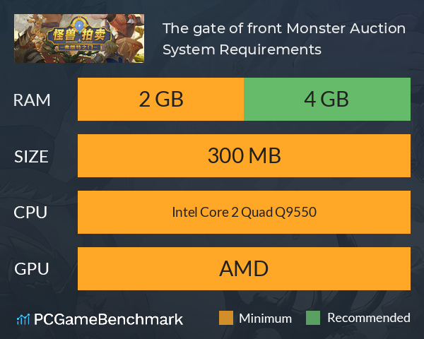 The gate of front: Monster Auction System Requirements PC Graph - Can I Run The gate of front: Monster Auction The gate of front: Monster Auction System Requirements PC Graph - Can I Run The gate of front: Monster Auction