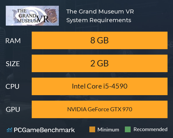 The Grand Museum VR System Requirements PC Graph - Can I Run The Grand Museum VR