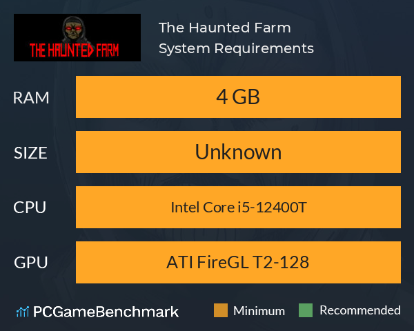 The Haunted Farm System Requirements PC Graph - Can I Run The Haunted Farm The Haunted Farm System Requirements PC Graph - Can I Run The Haunted Farm