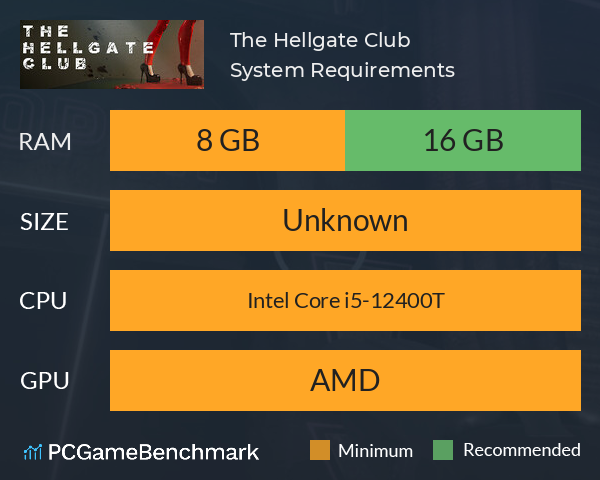 The Hellgate Club System Requirements PC Graph - Can I Run The Hellgate Club The Hellgate Club System Requirements PC Graph - Can I Run The Hellgate Club