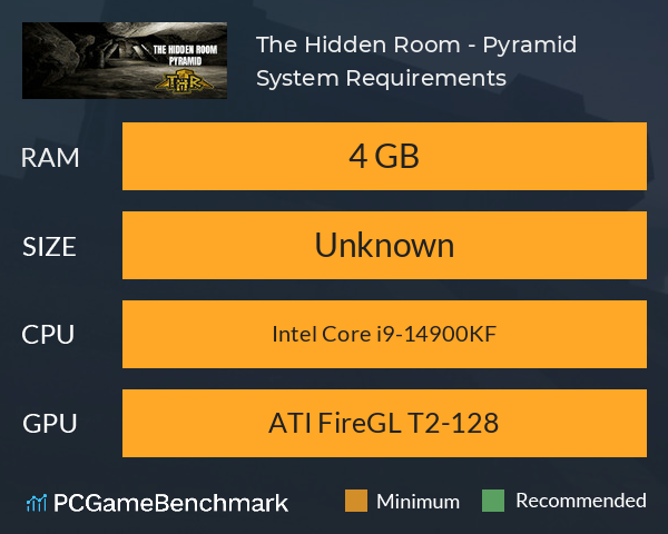 The Hidden Room - Pyramid System Requirements PC Graph - Can I Run The Hidden Room - Pyramid