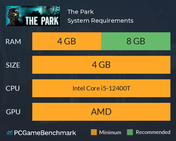 The Park System Requirements PC Graph - Can I Run The Park The Park System Requirements PC Graph - Can I Run The Park
