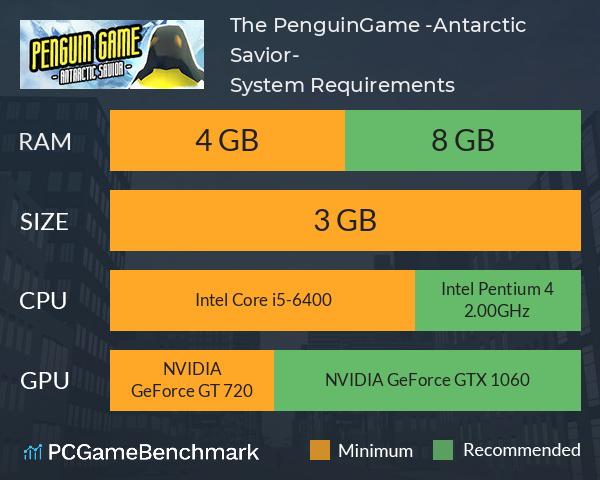The PenguinGame -Antarctic Savior- System Requirements PC Graph - Can I Run The PenguinGame -Antarctic Savior- The PenguinGame -Antarctic Savior- System Requirements PC Graph - Can I Run The PenguinGame -Antarctic Savior-