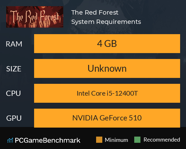 The Red Forest System Requirements PC Graph - Can I Run The Red Forest The Red Forest System Requirements PC Graph - Can I Run The Red Forest