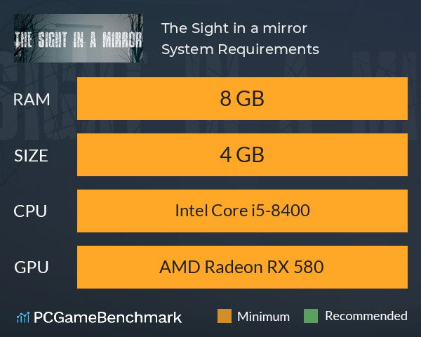 The Sight in a mirror System Requirements PC Graph - Can I Run The Sight in a mirror The Sight in a mirror System Requirements PC Graph - Can I Run The Sight in a mirror